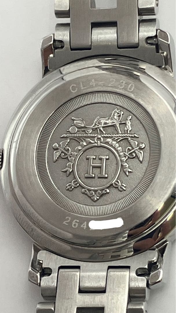 【極美品】エルメス クリッパー ナクレ CL4.230 12Pダイヤ 不動品Y