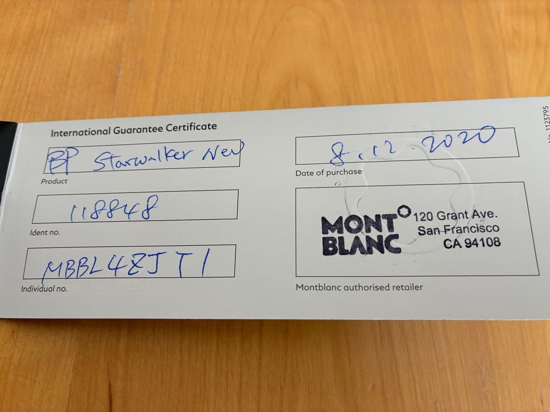 MONT BLANC STARWALKER RESINボールペン