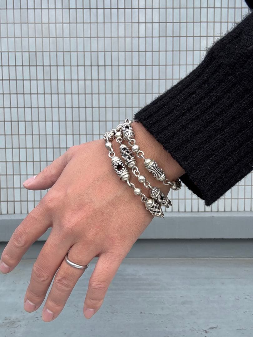 Mexico 925 トグルチェーンネックレス VINTAGE シルバー