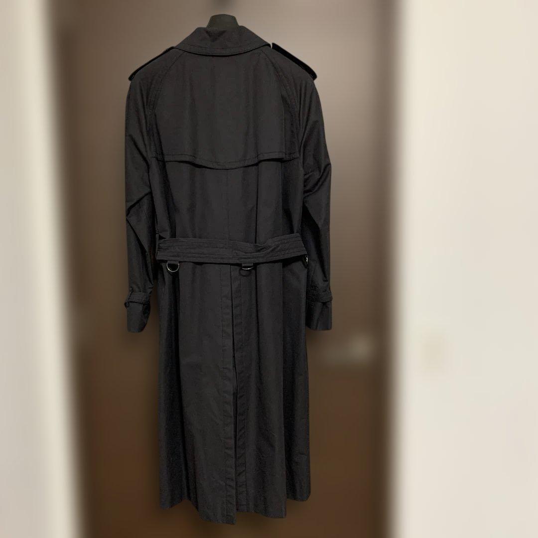 【美品】バーバリーロンドン　メンズ　トレンチコート ブラック　M-L