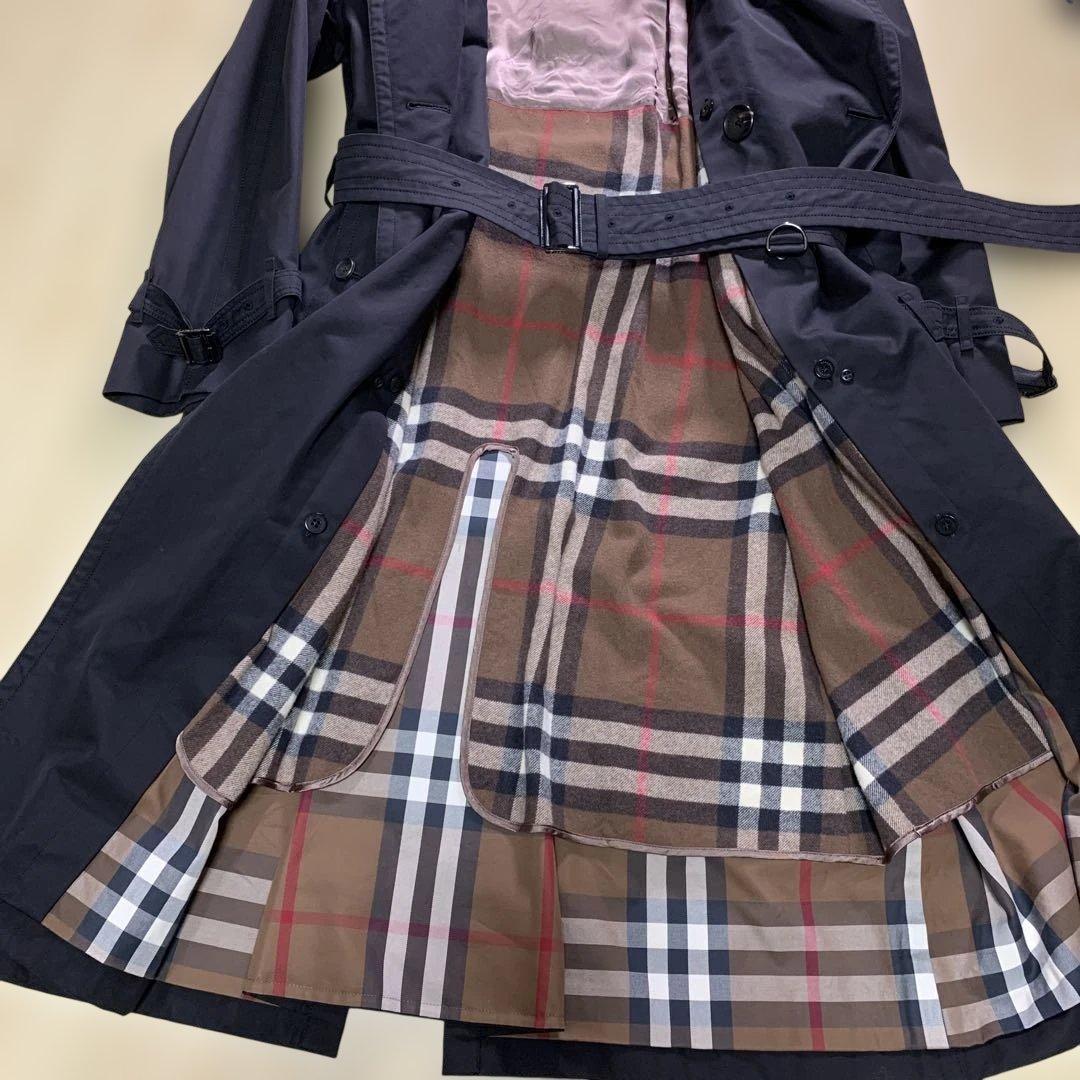 【美品】バーバリーロンドン　メンズ　トレンチコート ブラック　M-L
