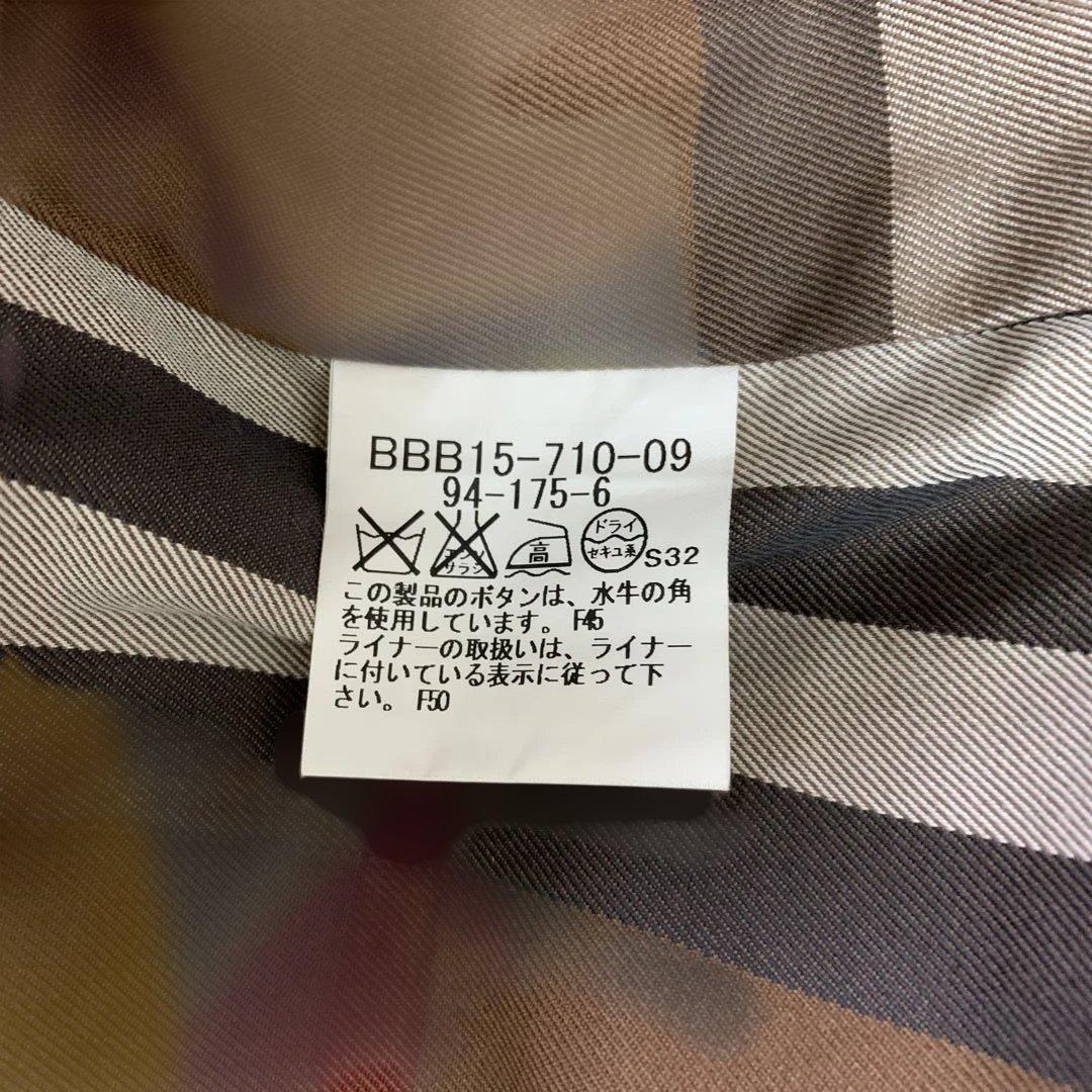 【美品】バーバリーロンドン　メンズ　トレンチコート ブラック　M-L