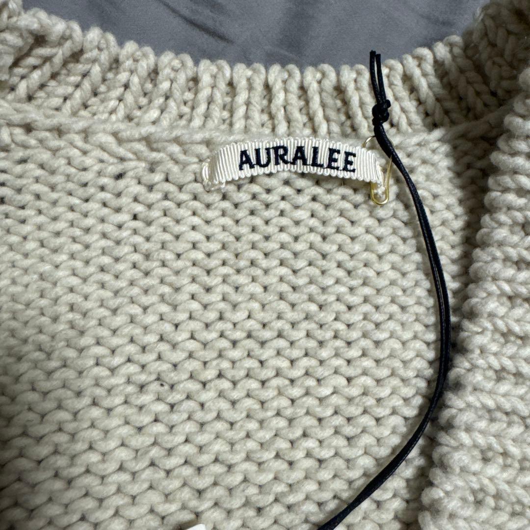 トップス AURALEE WOOL CASHMERE KNIT CARDIGAN