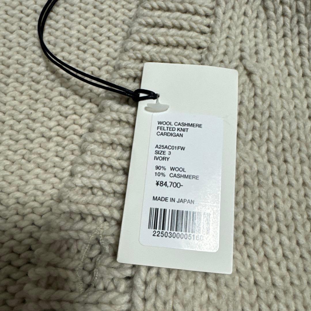 トップス AURALEE WOOL CASHMERE KNIT CARDIGAN