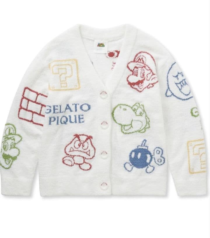 【新品未使用】gelato pique スーパーマリオ カーディガン