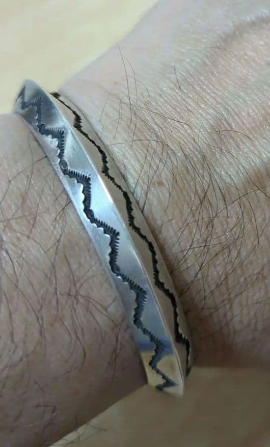未使用 エディソンサンディスミス トライアングルバングル navajo