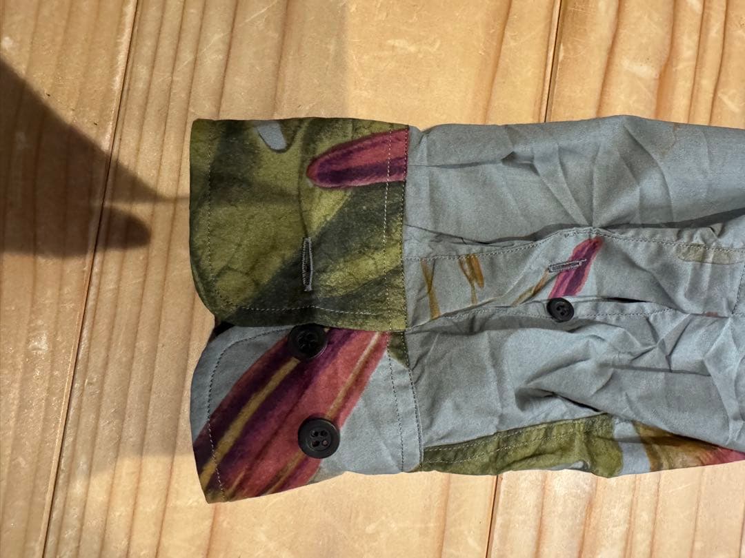 DRIES VAN NOTEN 花柄長袖シャツ グレー