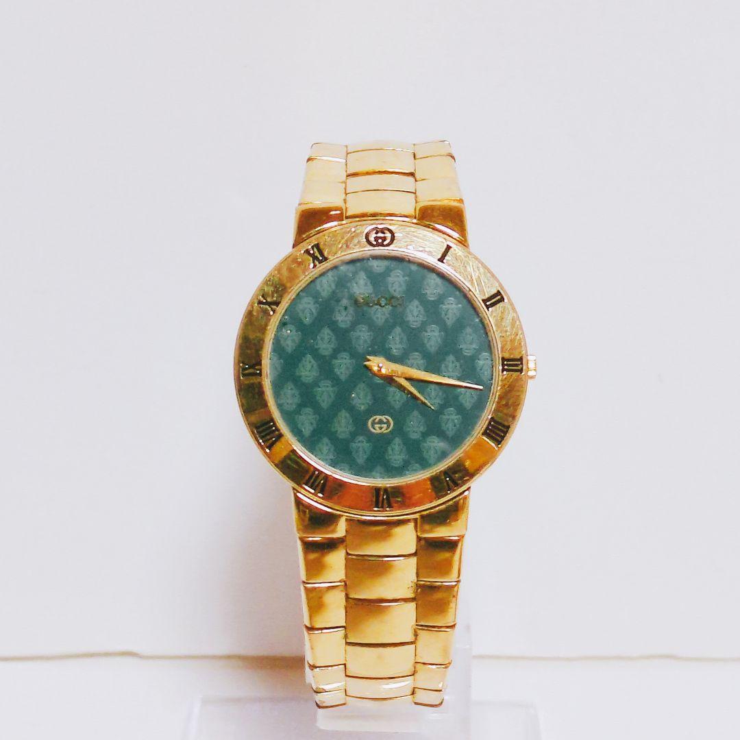 GUCCI グッチ ローマンベゼル レディース クォーツ 腕時計 3300M