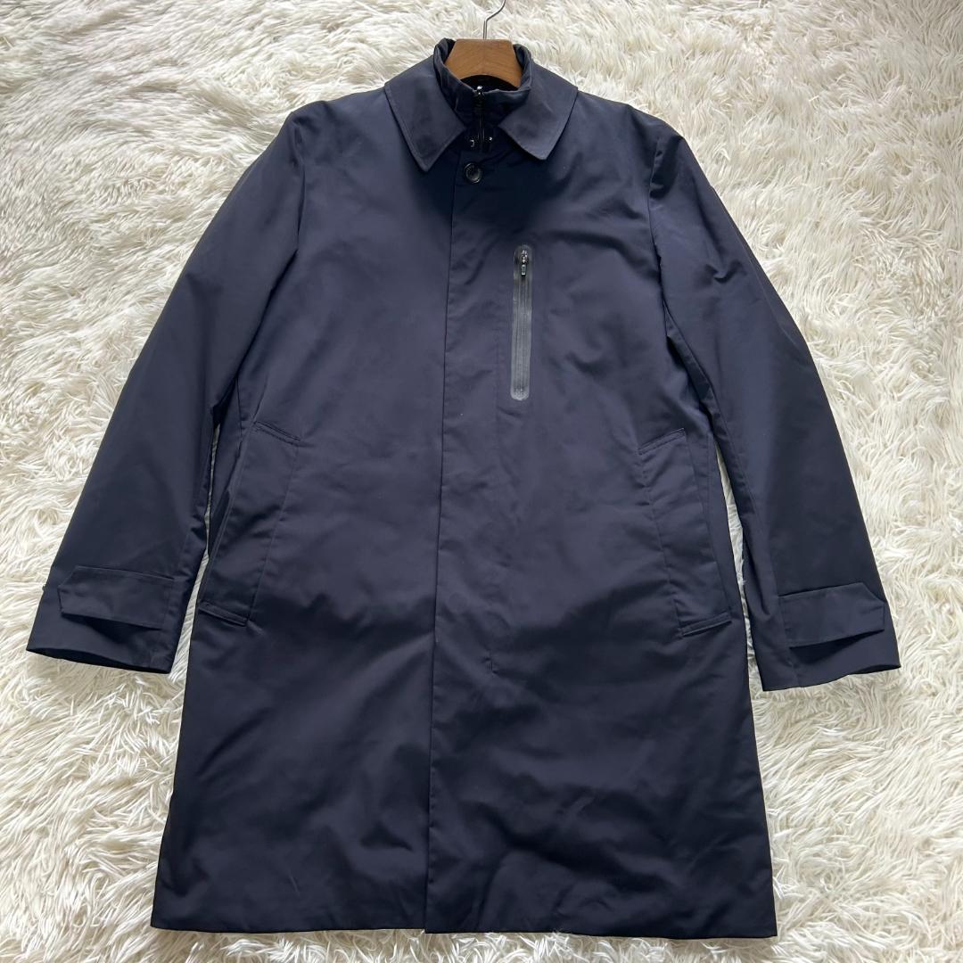 極美品✨3way デサント　ステンカラーコート　ライナー付　ネイビー　Mサイズ