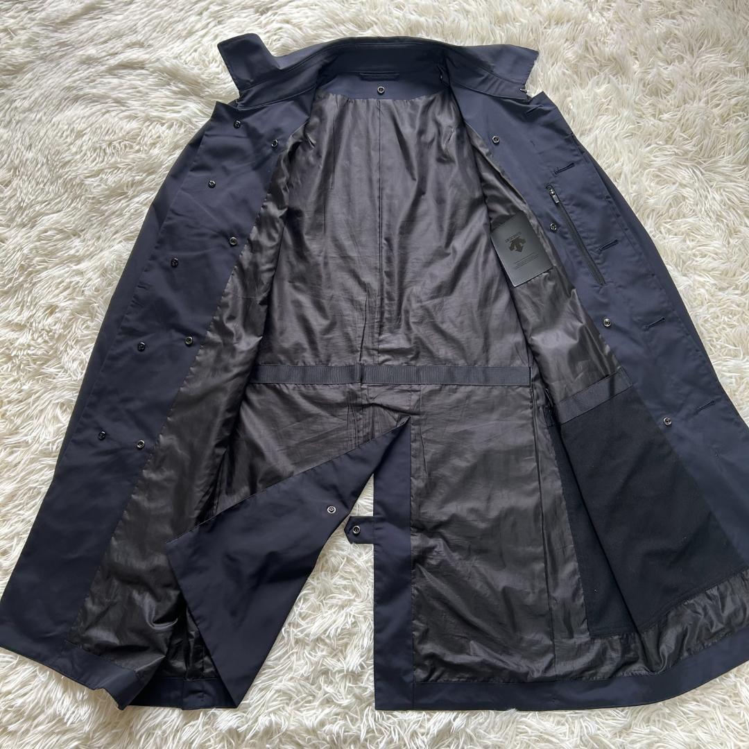 極美品✨3way デサント　ステンカラーコート　ライナー付　ネイビー　Mサイズ