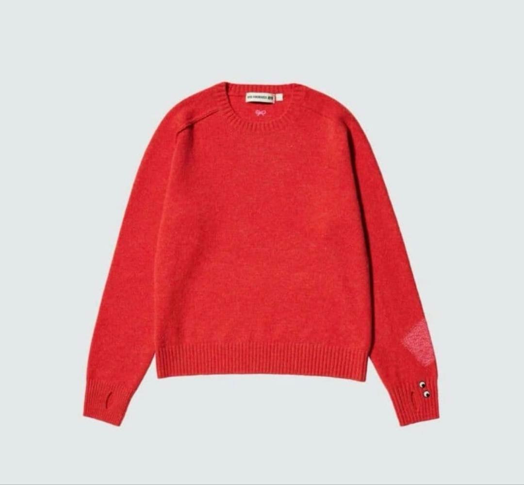 ユニクロ アニヤハインドマーチ カシミヤクルーネックセーター Mサイズ