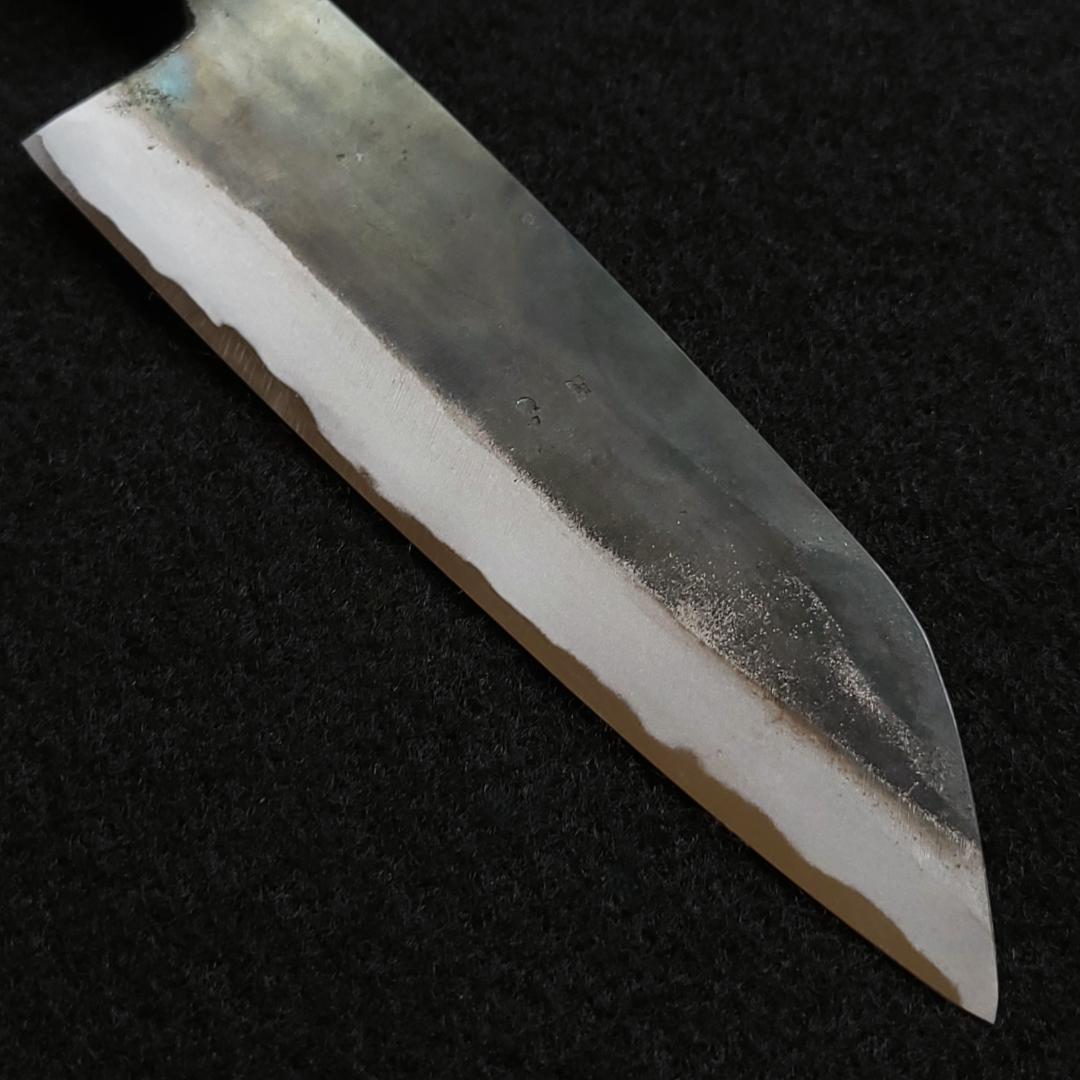 白紙1号 黒打 万能包丁 165㎜ #8042 焼柄 月光作