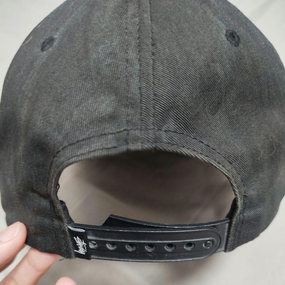 Stüssy グレー パーカーMと黒キャップ セット
