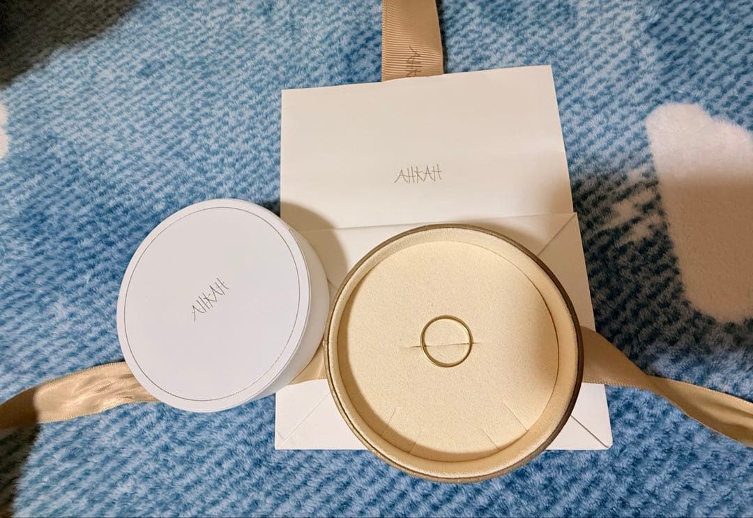 AHKAH メテオールリング　K18ゴールド　10号