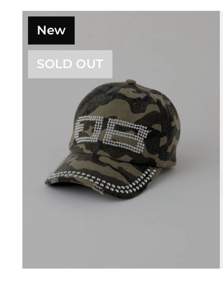 帽子 BD STUDS DAMAGE CAP