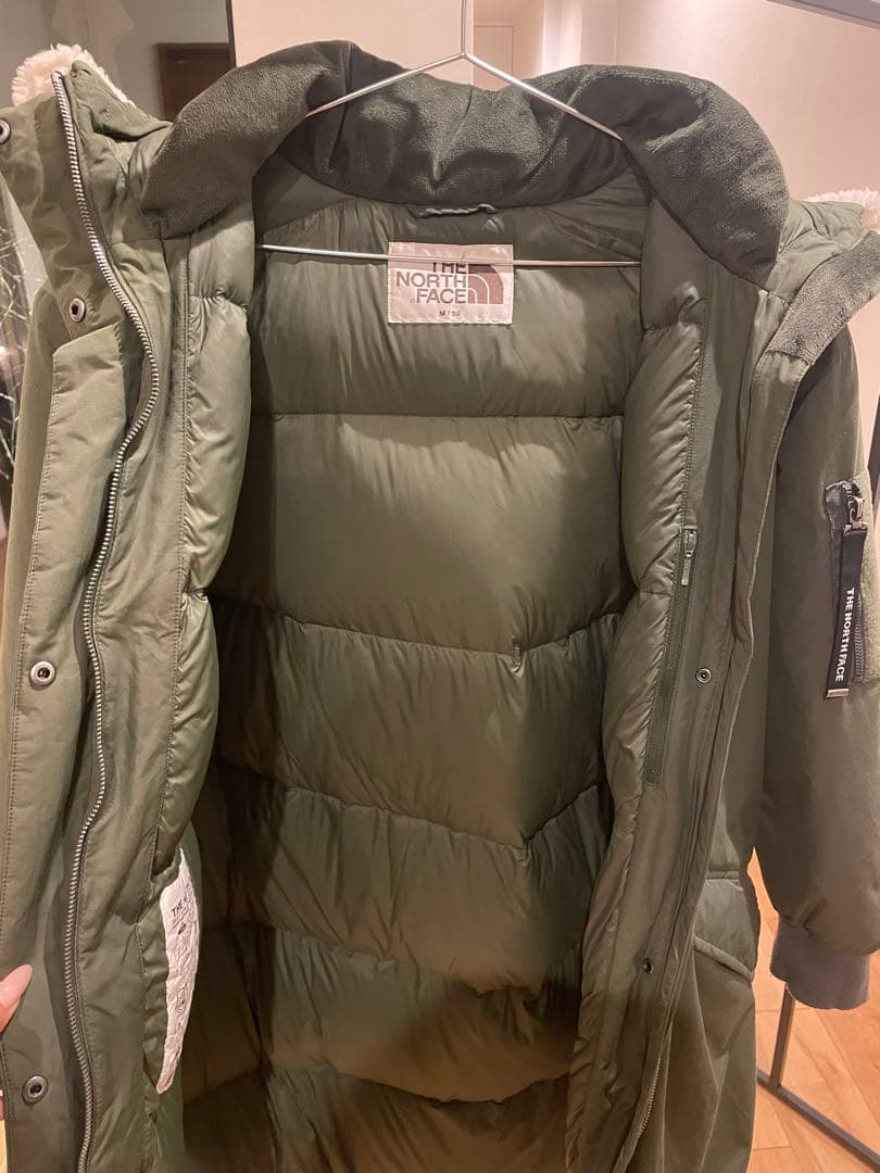 【THE NORTH FACE】ロングダウン　カーキ