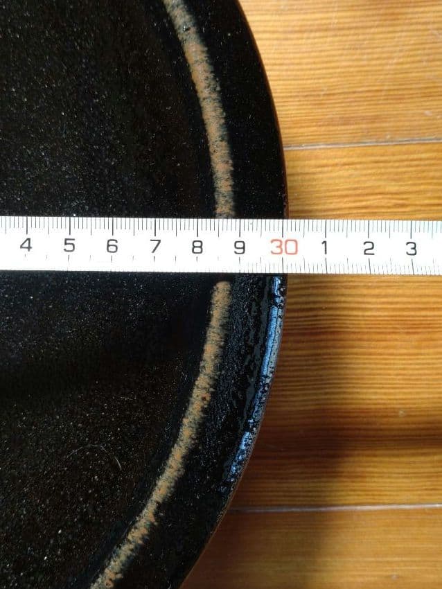 牛ノ戸焼　鳥取民藝　染め分け大皿 骨董品