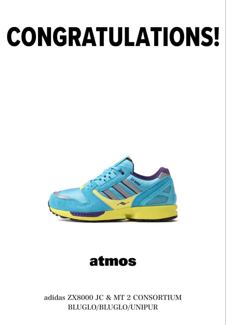 靴 adidas ZX 8000 JC & MT Consortium Blue