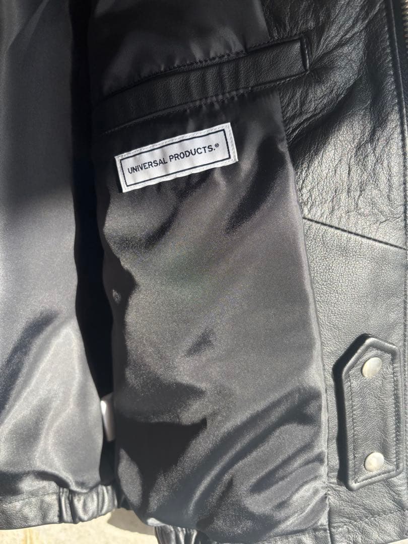 ジャケット・アウター LEATHER BLOUSON universalproducts 26ss