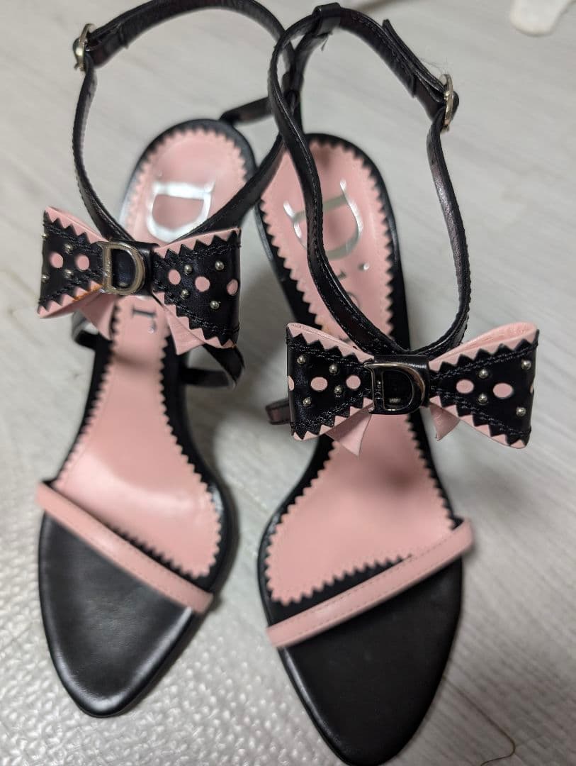 Dior リボン付きハイヒール 35.5