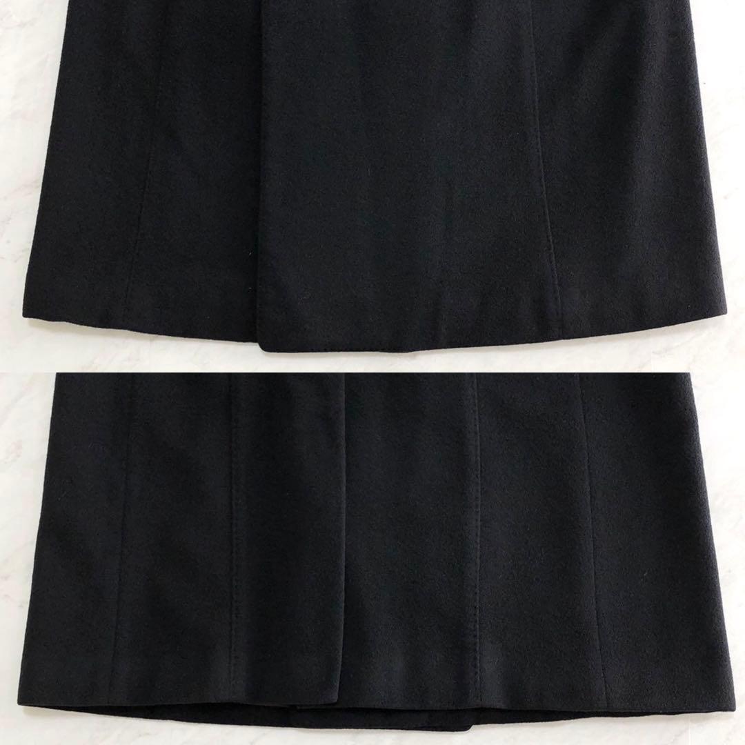 美品✨ZILLI ジリー カシミヤ100% ダブルチェスターコート 黒 M