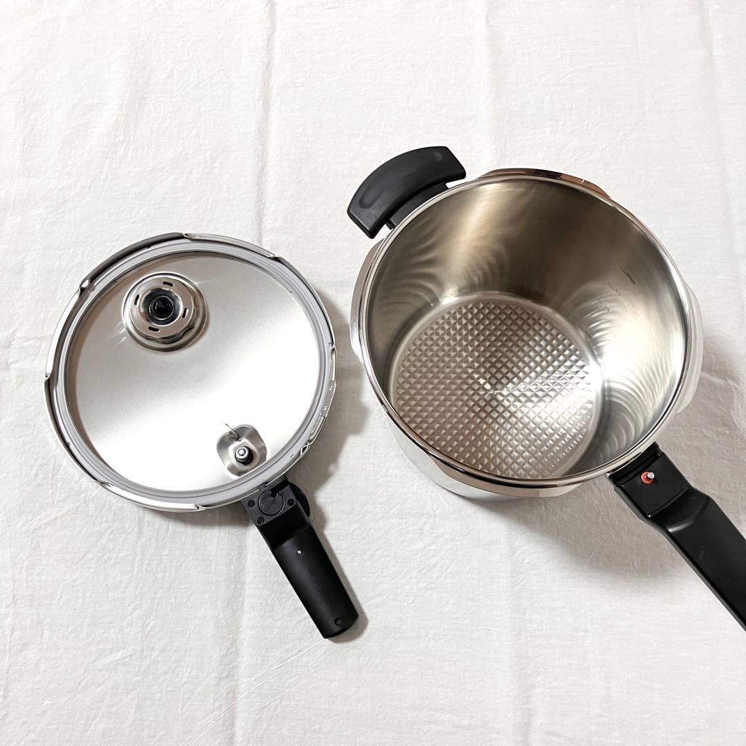 フィスラー　圧力鍋　コンフォート　6L　ガス　IH対応　大容量　Fissler