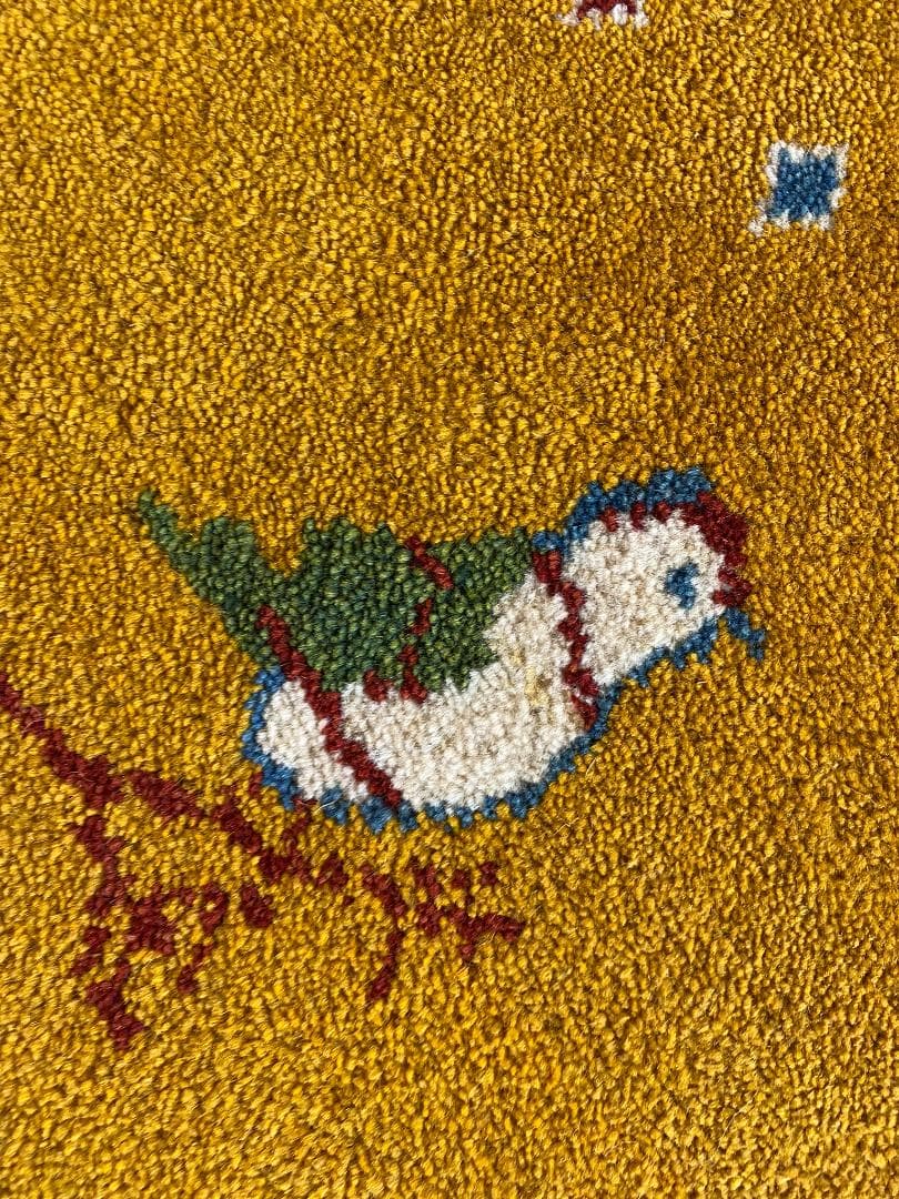 ペルシャギャッベ (ギャベ) チェアマット 40x46cm ギャッベ ラグ