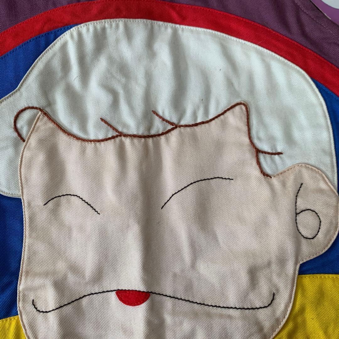レア！　パタリロ！　エプロン　キャラクター刺繍　紫