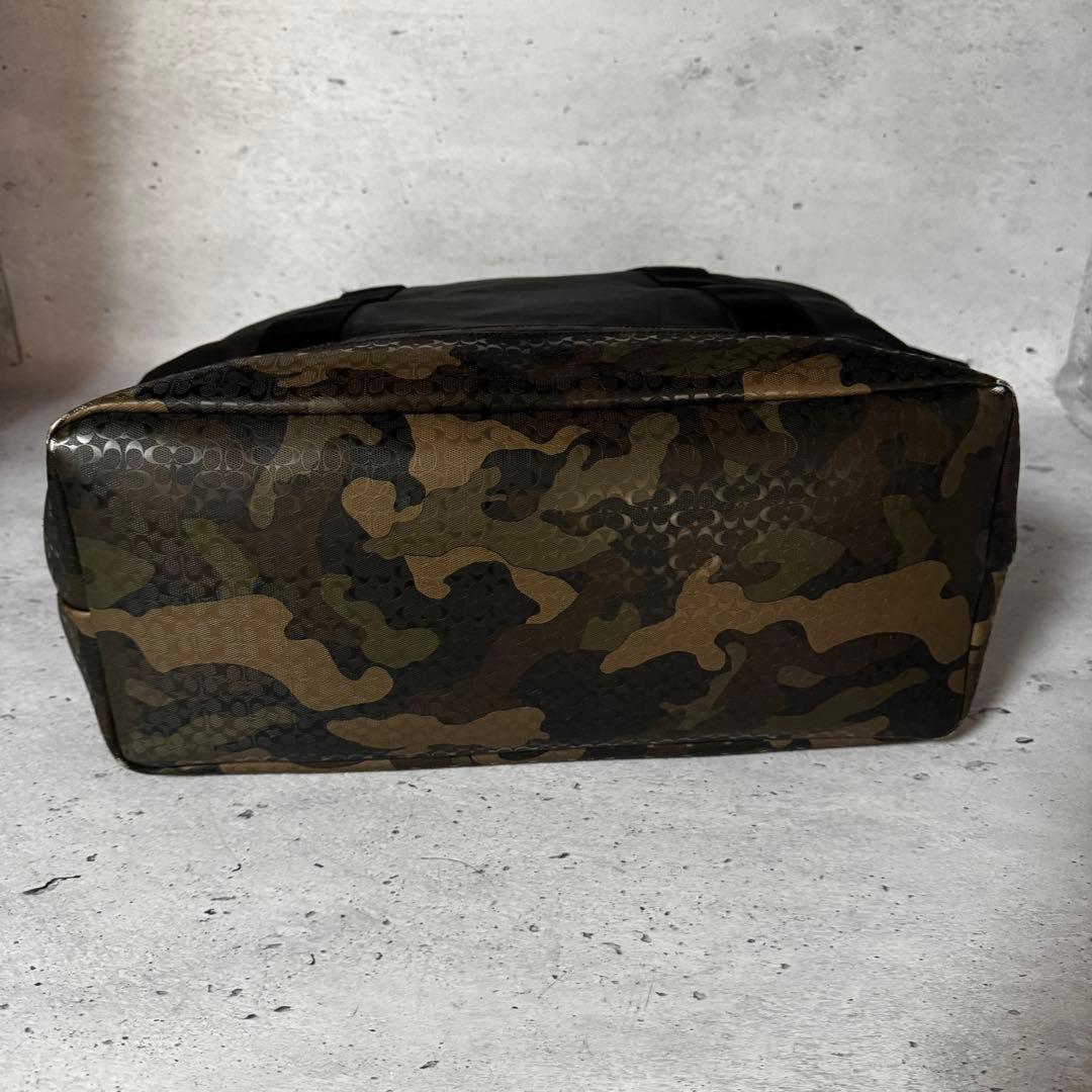 COACH トートバッグ　迷彩カモ　ウィークエンド