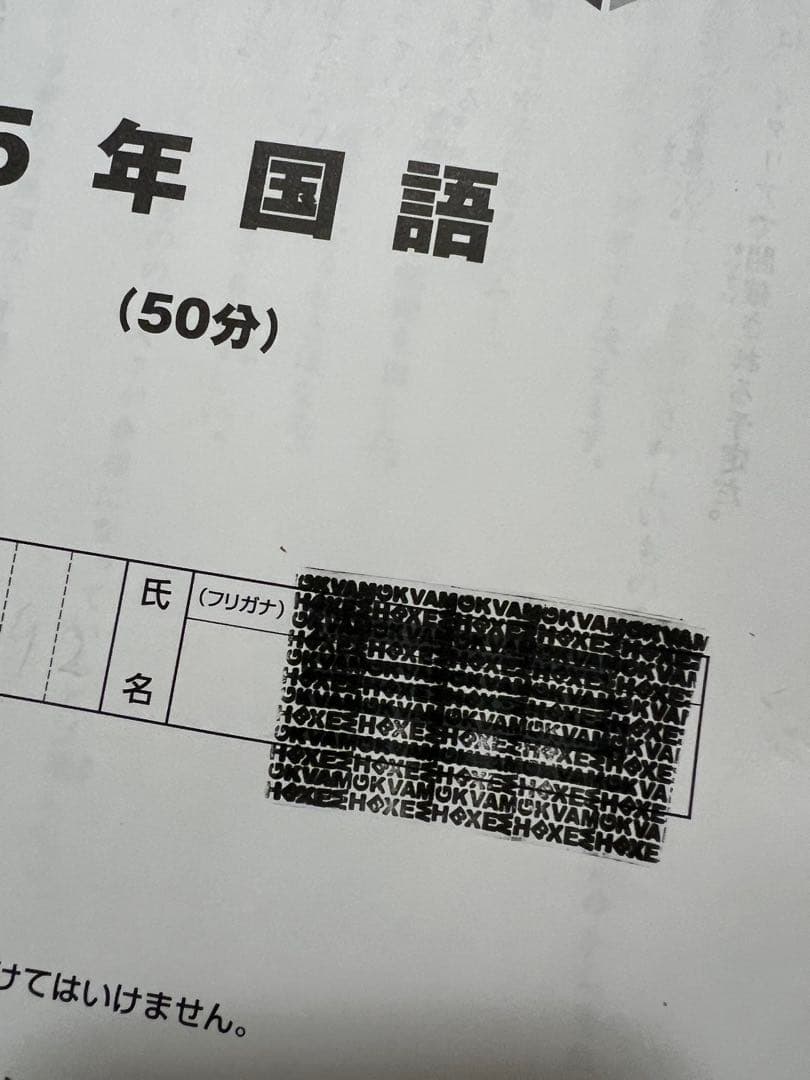 日能研　5年　前期　公開模試　2024 テスト