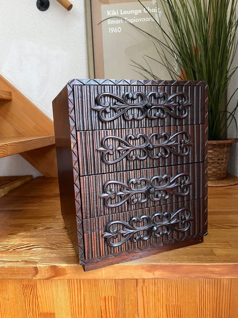 アンティーク レトロ ヴィンテージ 木製レターケース 引き出し 書類ケース