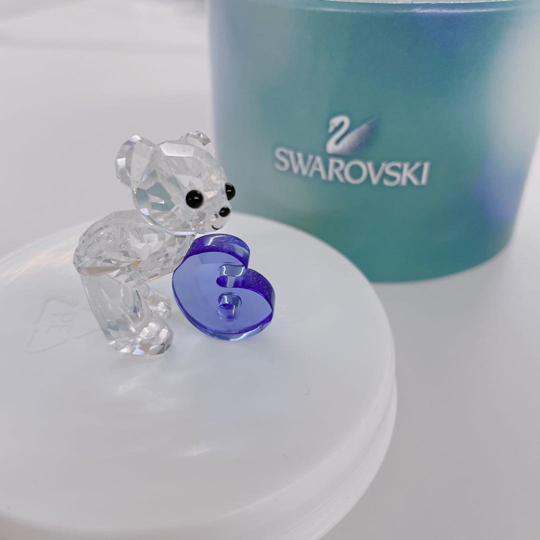 Swarovski クリスタルベアと数字6