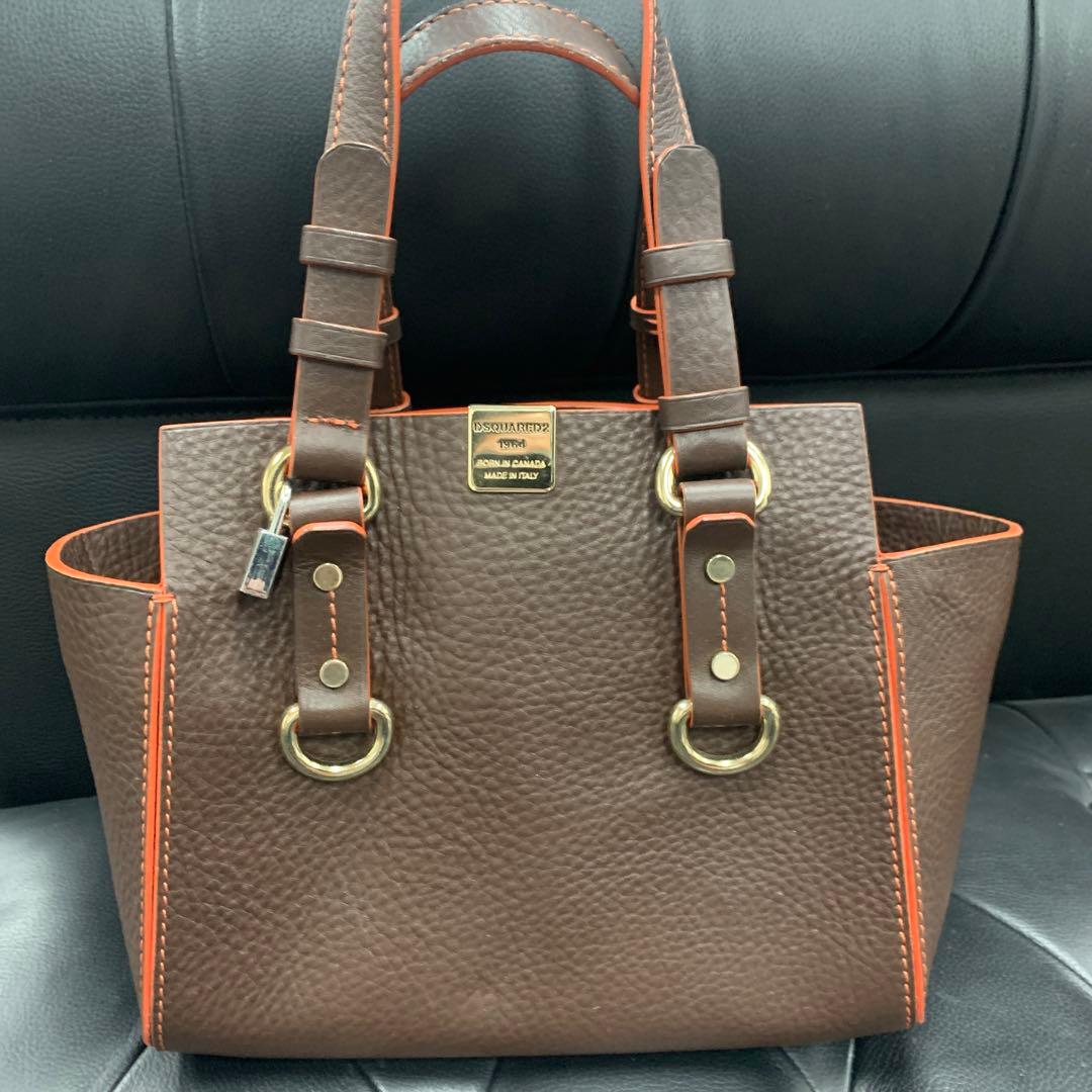 DSQUARED2 ディースクエアード ハンドバッグ レザー ゴールド金具