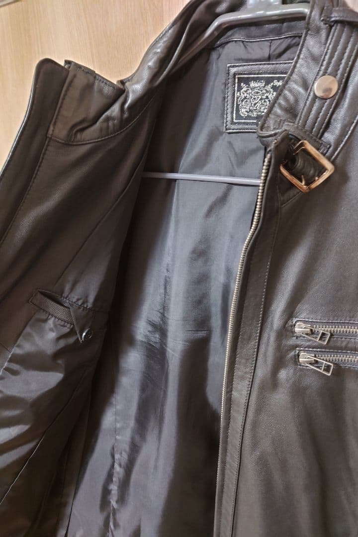 ブラックレザー■ライダースジャケット