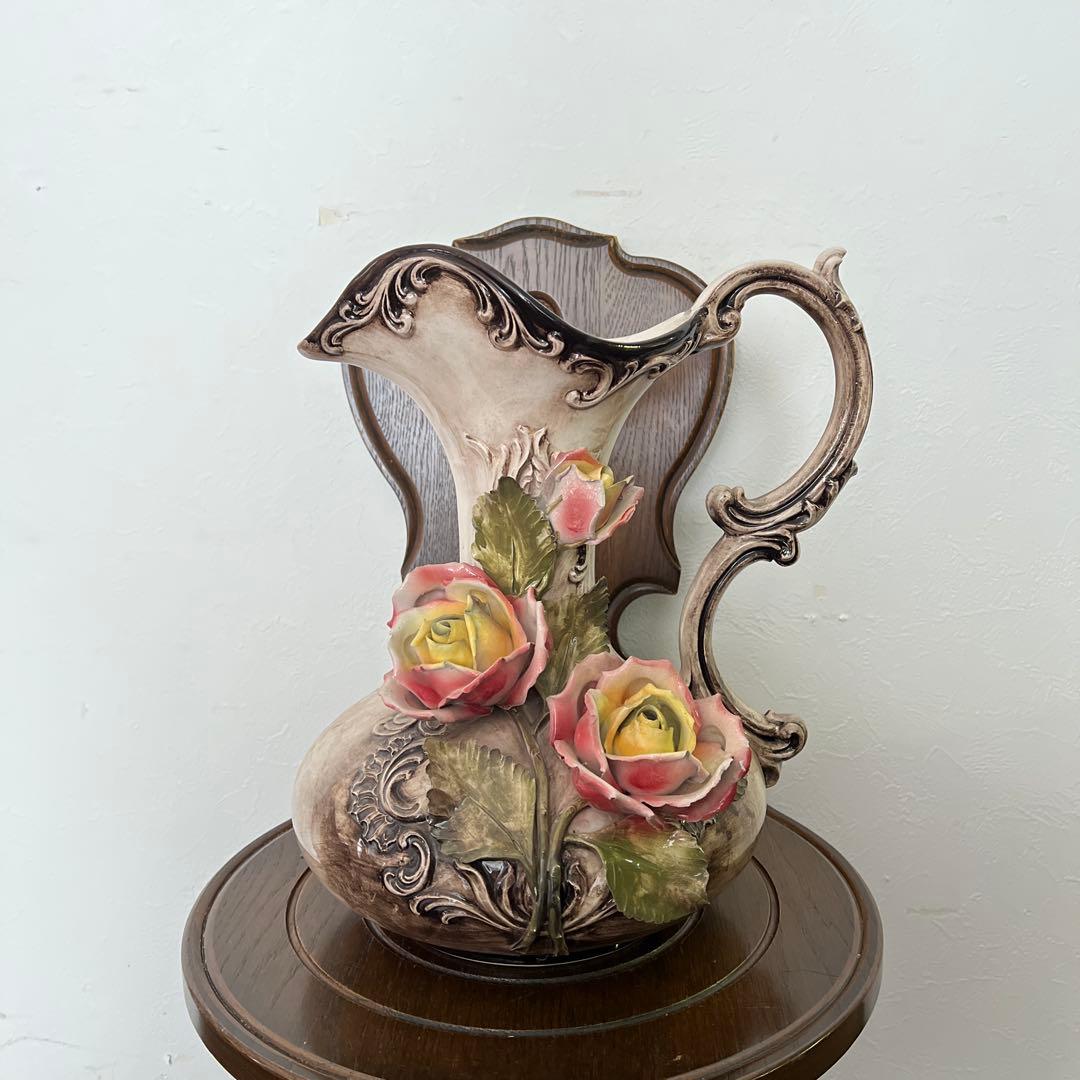 k230r124 イタリア製 Ceramiche Paoli 陶花フラワーベース