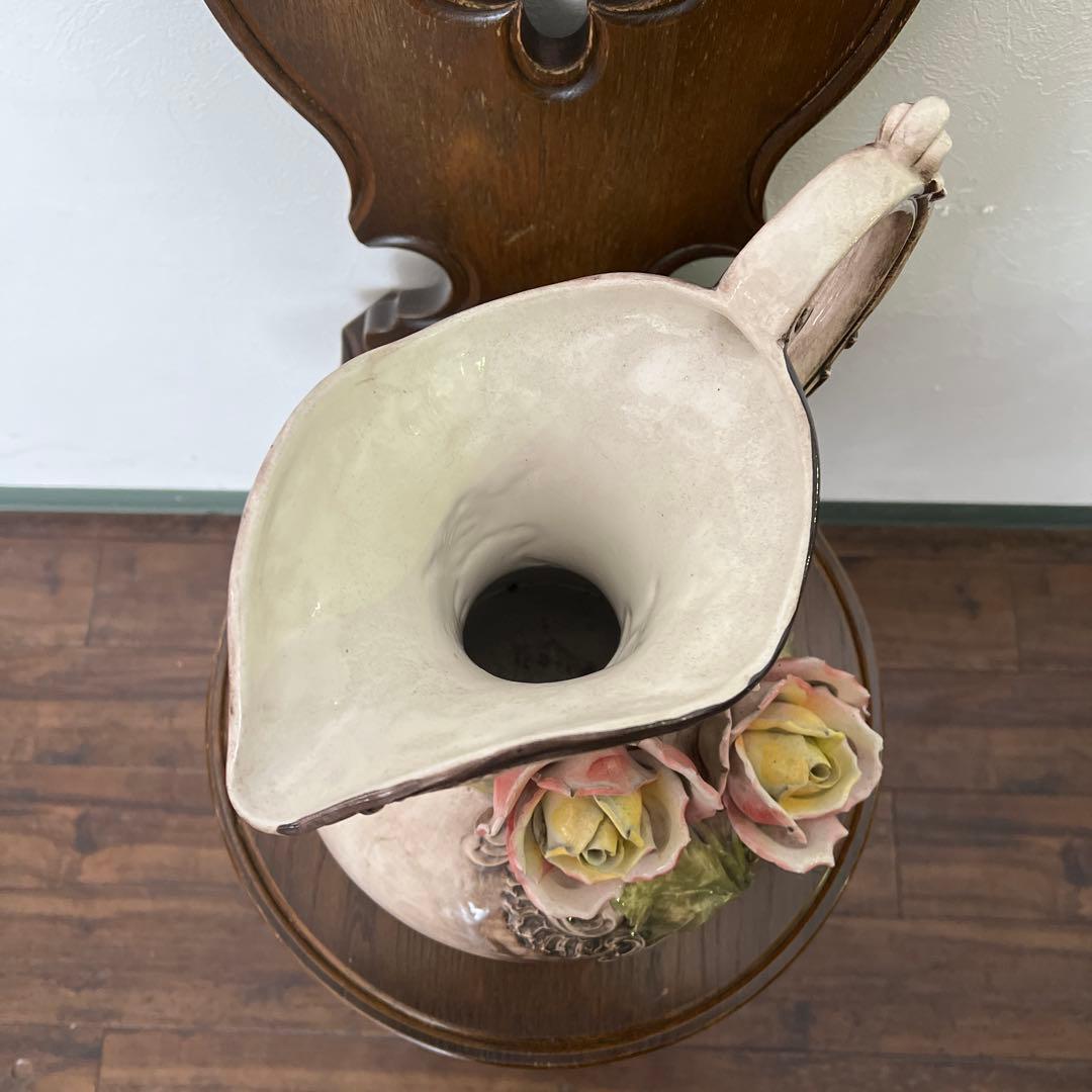 k230r124 イタリア製 Ceramiche Paoli 陶花フラワーベース