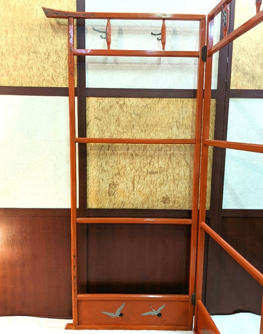 衣桁　和風ハンガーラック　着物掛け　和家具　和小物