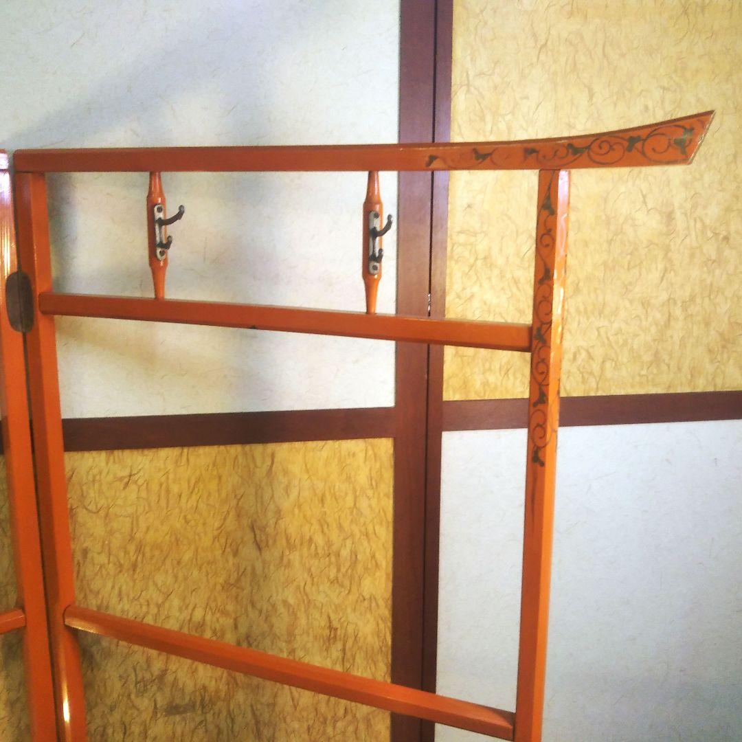 衣桁　和風ハンガーラック　着物掛け　和家具　和小物