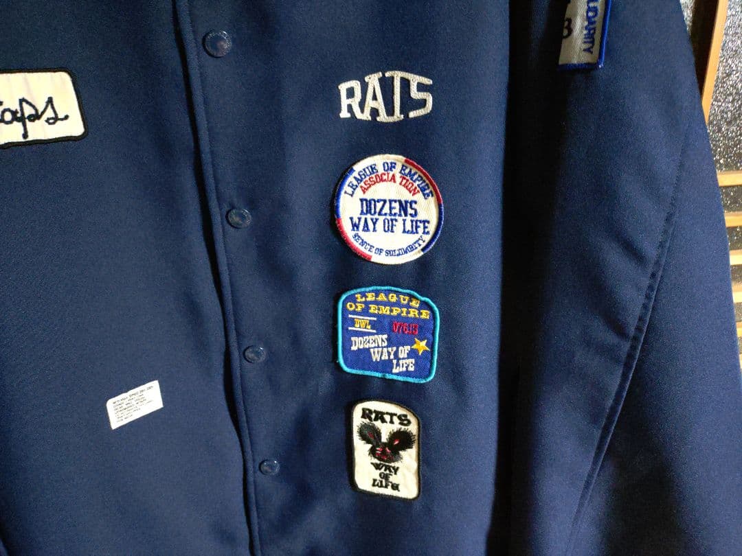 名作　希少XL 08AW WTAPS×RATS コラボ　コーチジャケット　長瀬