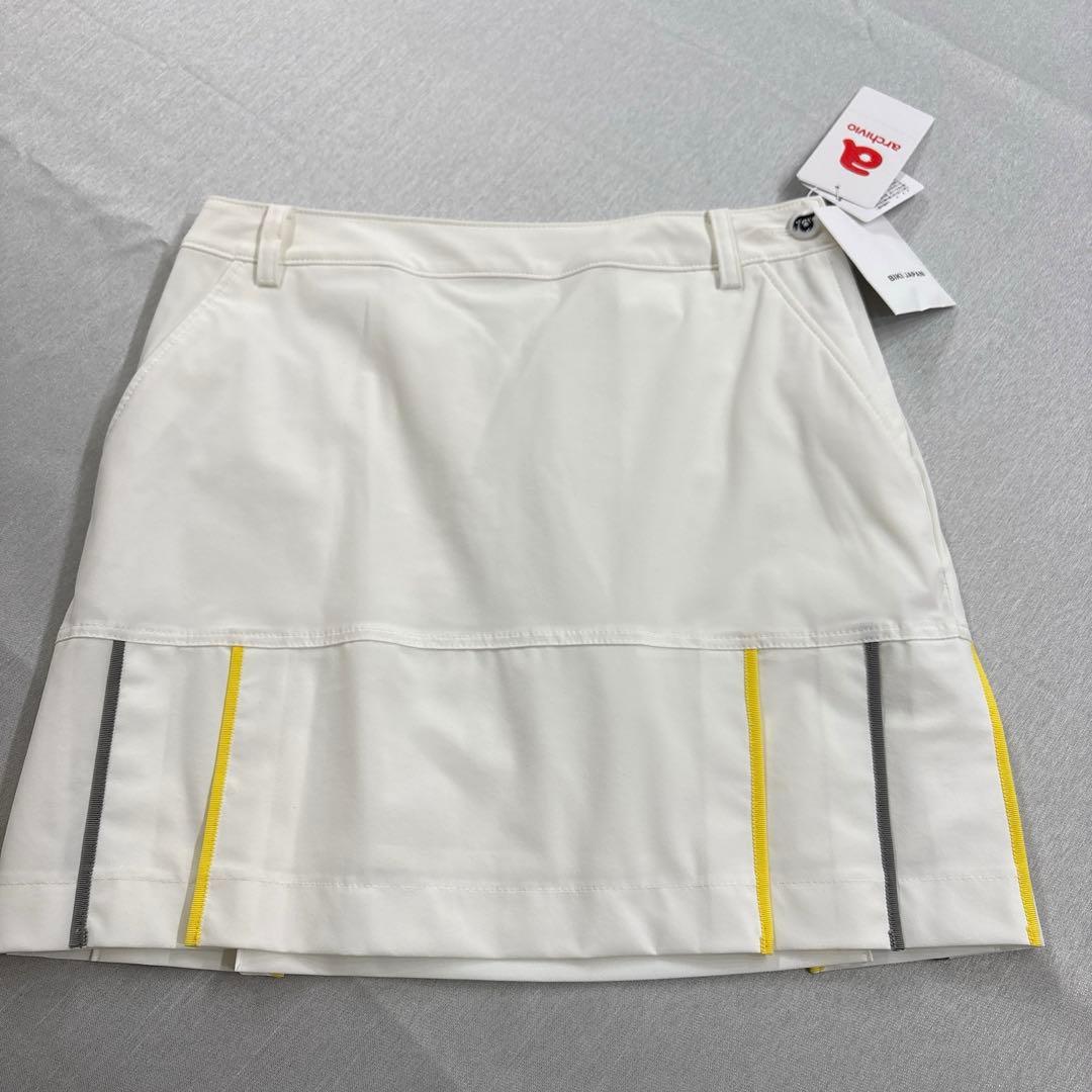 38 ARCHIVIO カラーラインプリーツスカート