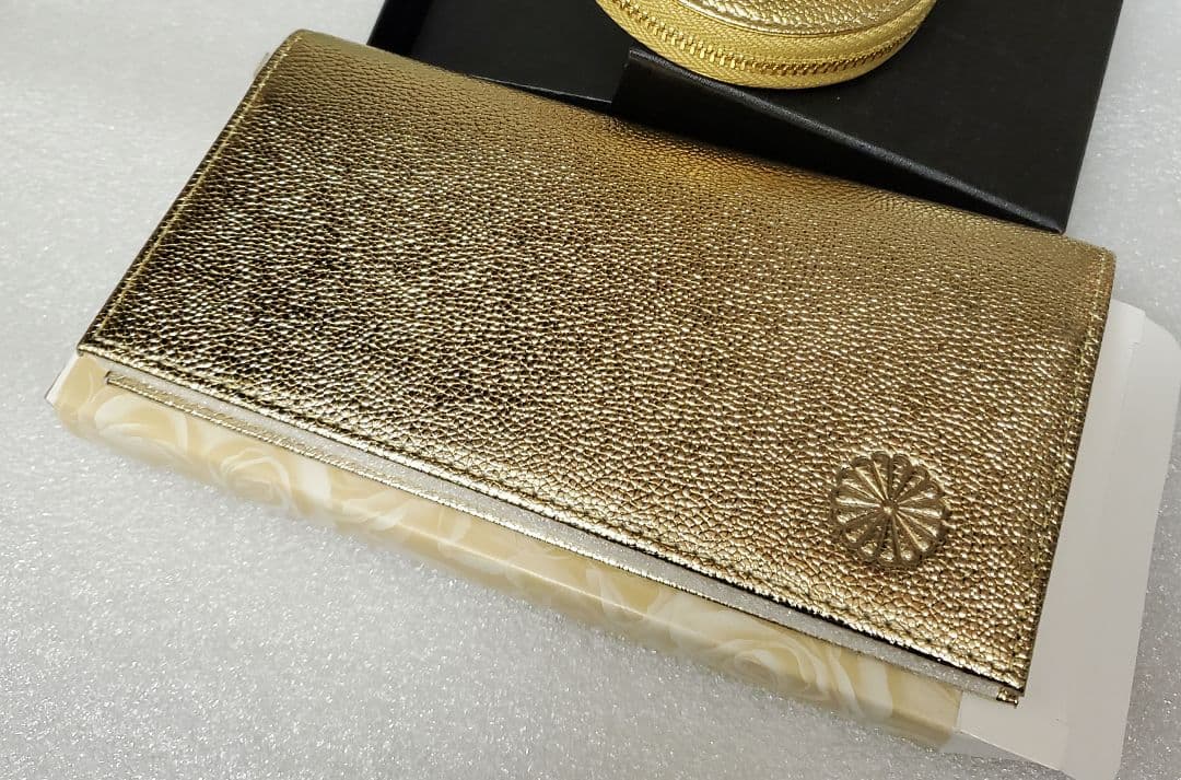 野*僧様 皇居財布　ゴールド　長財布