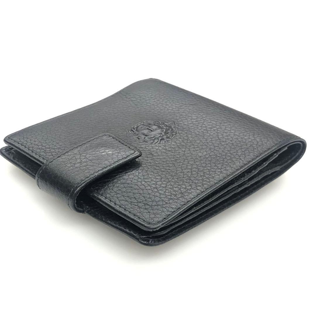 GIANNI VERSACE ジャンニ・ヴェルサーチ レザー 二つ折り財布