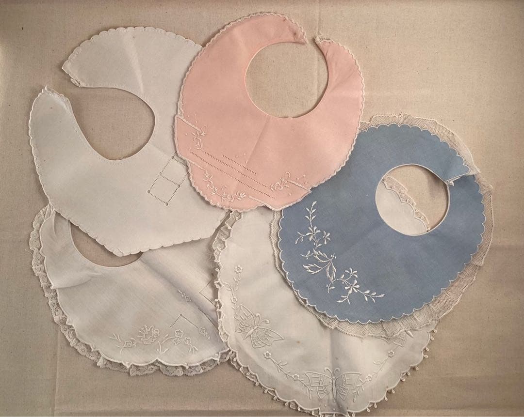 フランスアンティーク　ベビー/ ドール　スタイ５枚