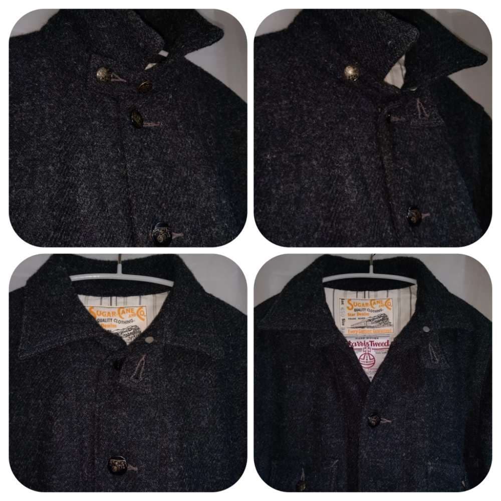 HARRIS TWEEDワークコートジャケットSUGAR CANEハリスツイード