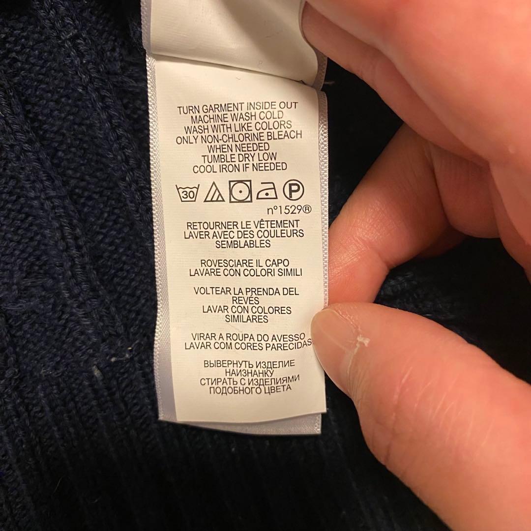 POLO RALPH LAUREN ポロ ラルフローレン ケーブルニット 紺