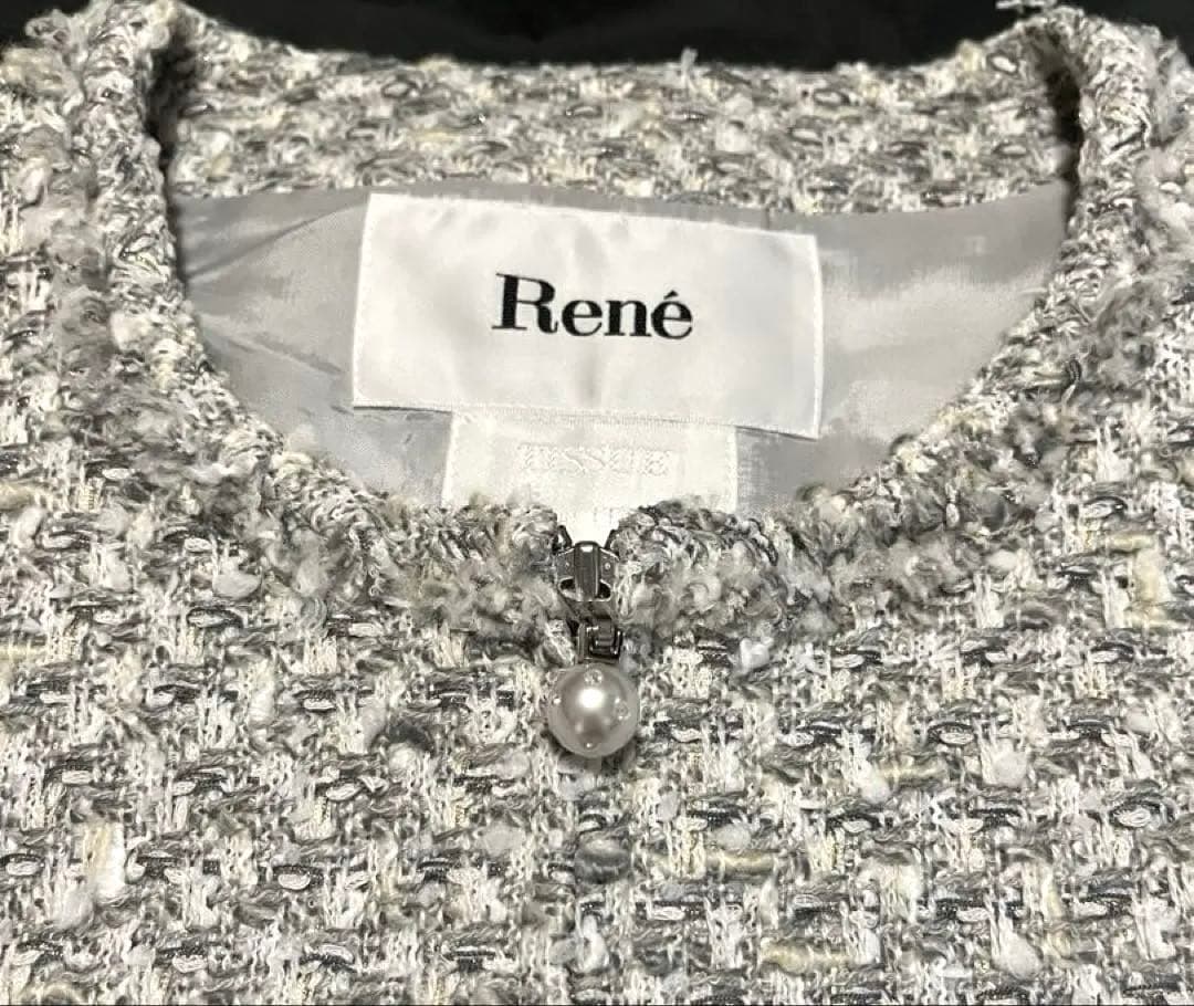ルネRENE ☆ツイードワンピースコート36