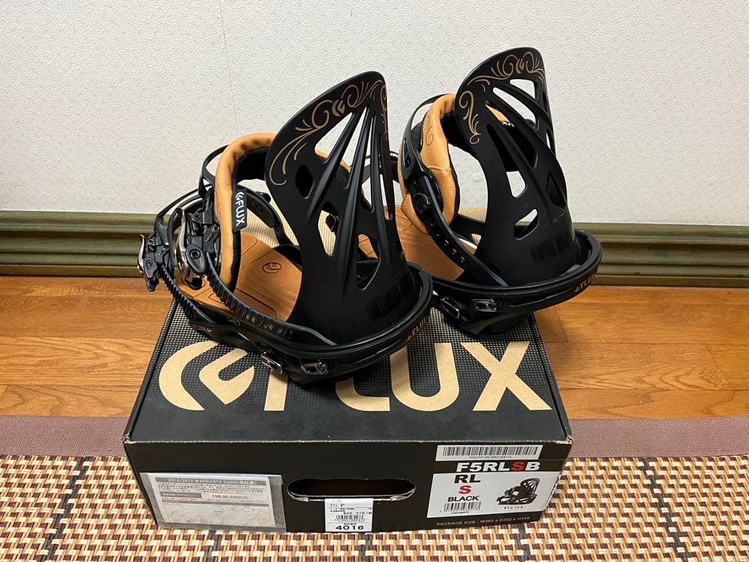 FLUX ビンディング RL S ブラック フラックス 黒 美品 バインディング
