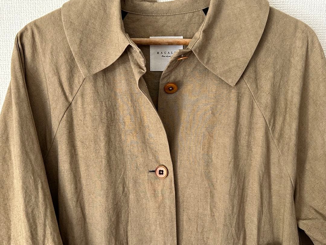 MAGALI コットンリネンウェザートレンチコート