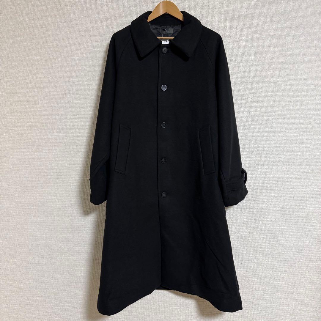 【新品未使用】CLELロング丈 ロングコート L ブラック チェスターコート