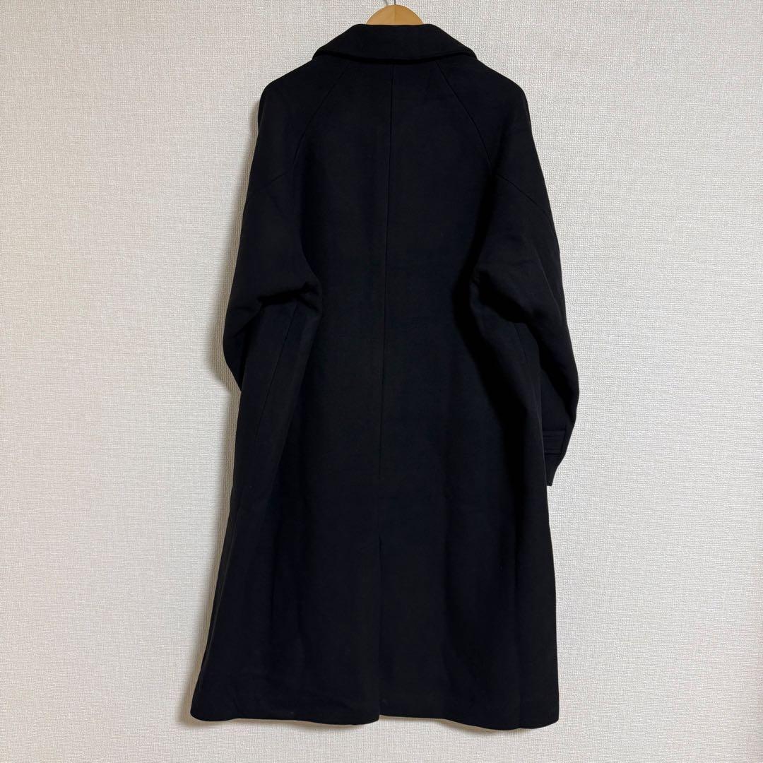 【新品未使用】CLELロング丈 ロングコート L ブラック チェスターコート